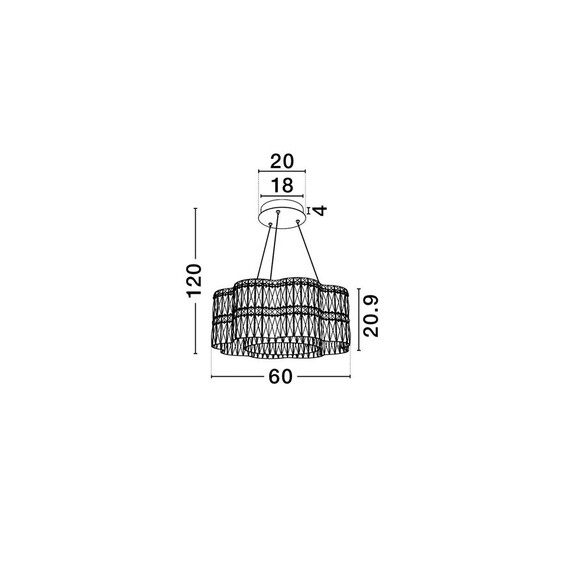 LED Полилей NUVIA 9019781 NovaLuce 34W 3500K Triac Dimmable | Osvetlenieto.bg