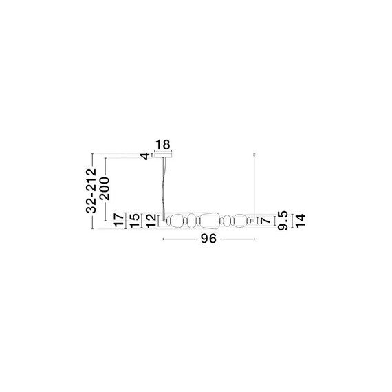 LED Полилей PALO 9009203 NovaLuce 28W 3000K Triac Dimmable | Osvetlenieto.bg