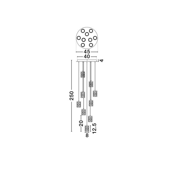 LED Полилей PHOS 9190203 NovaLuce 46W 3000K Triac Dimmable | Osvetlenieto.bg