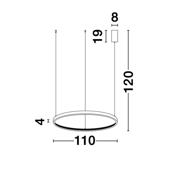 LED Полилей PRESTON 9285110 NovaLuce 60W 3000K | Osvetlenieto.bg
