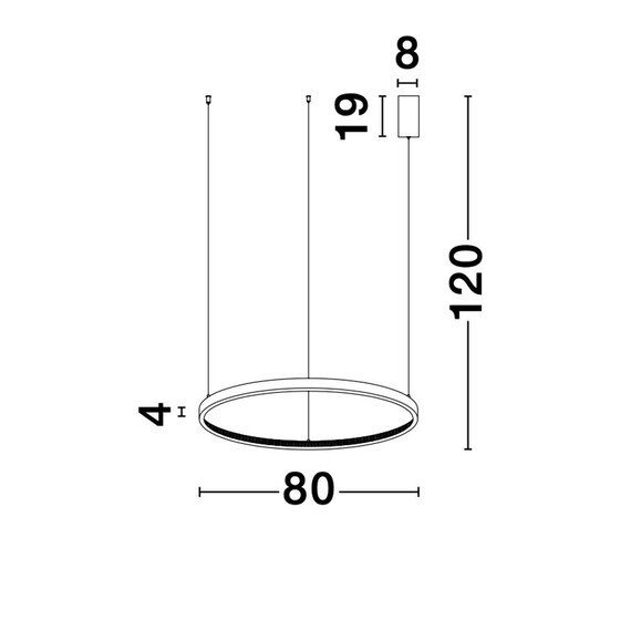 LED Полилей PRESTON 9285801 NovaLuce 50W 3000K | Osvetlenieto.bg