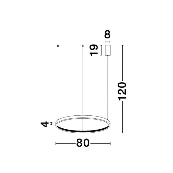 LED Полилей PRESTON 9865180 NovaLuce 50W 3000K | Osvetlenieto.bg