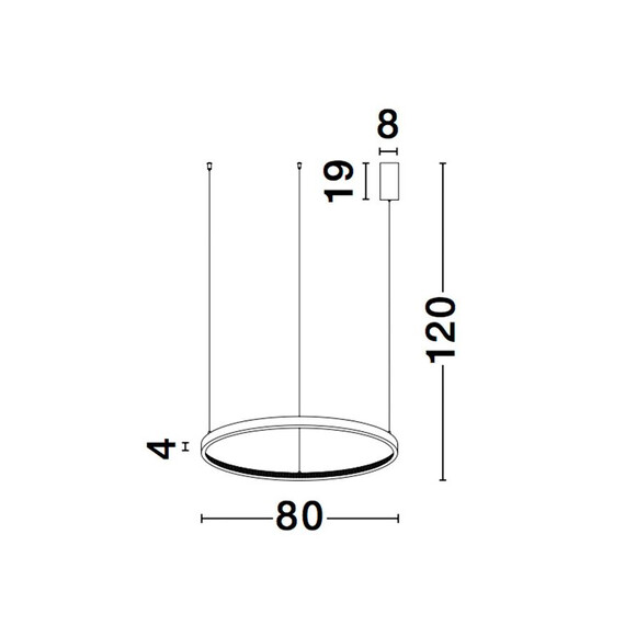 LED Полилей PRESTON 9865180 NovaLuce 50W 3000K | Osvetlenieto.bg