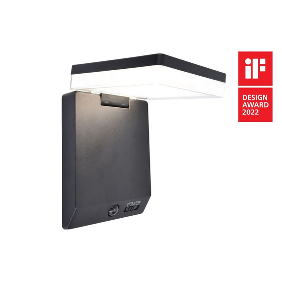 Соларна лампа MOZE PIR сензор Lutec LED 8W IP44 6943101012 | Osvetlenieto.bg
