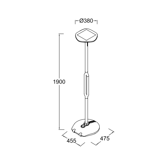 Соларна лампа POPPY Lutec LED 8W IP54 6910802335 | Osvetlenieto.bg