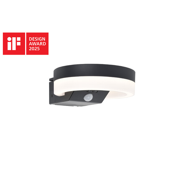 Соларна лампа RUNDA PIR сензор Lutec LED 12W IP54 6915801335 | Osvetlenieto.bg