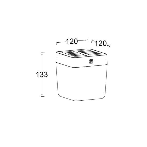 Соларна лампа TABLE CUBE Lutec LED 1W IP44 6908001331 | Osvetlenieto.bg