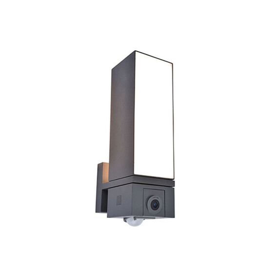 Външна лампа CUBA PIR сензор + smart security camera Lutec LED 20W IP44 5193812118 | Osvetlenieto.bg