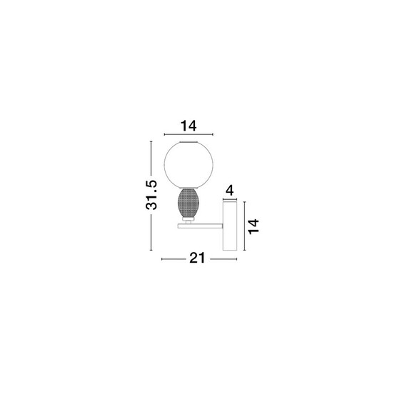 Аплик OBRIE 9009353 NovaLuce 6W 3000K Triac Dimmable | Osvetlenieto.bg