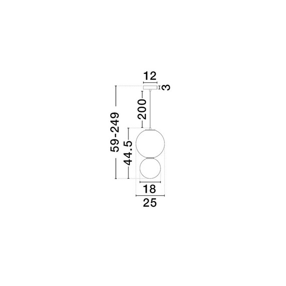 LED Полилей NOESIS 9009190 NovaLuce 7W 3000K | Osvetlenieto.bg