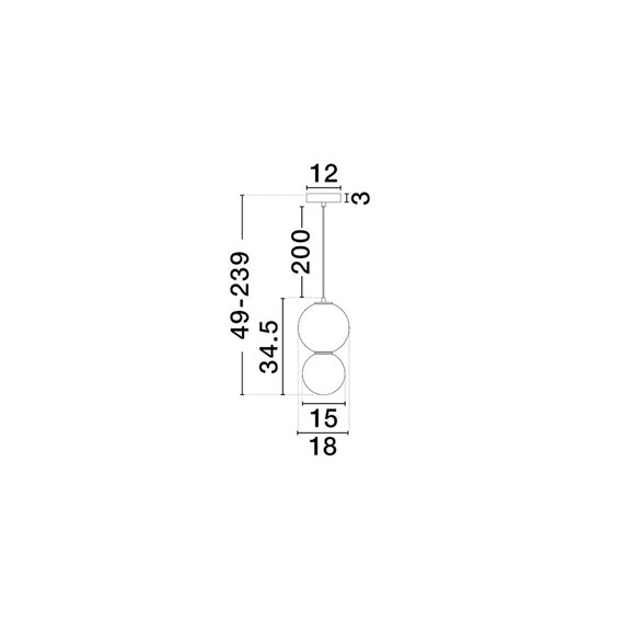 LED Полилей NOESIS 9009195 NovaLuce 6W 3000K | Osvetlenieto.bg