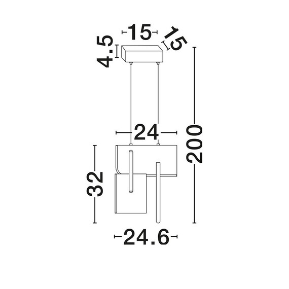 LED Полилей TOTEM 9214211 NovaLuce 20W 2700K Triac Dimmable | Osvetlenieto.bg