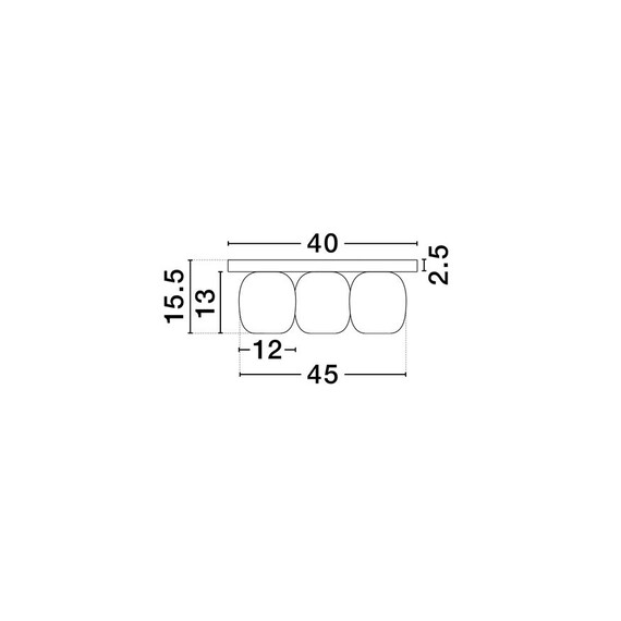 Плафон MARLIN 9236228 NovaLuce 5xGU10 | Osvetlenieto.bg