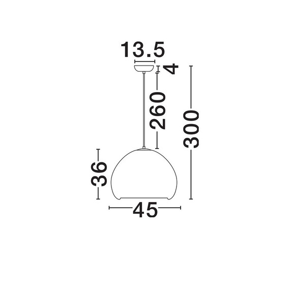 Полилей PASHIO 9070631 NovaLuce 1xE27 | Osvetlenieto.bg