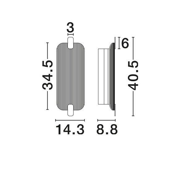 LED Аплик EMERY 9214233 NovaLuce 13W 3000K Triac Dimmable | Osvetlenieto.bg