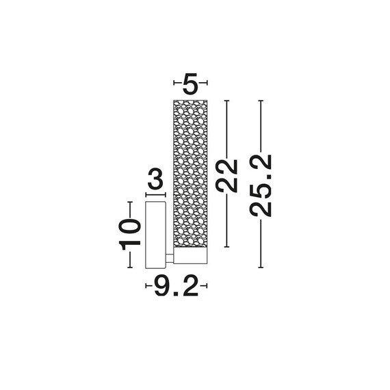 LED Аплик ZELON  9160203 NovaLuce 6W 3000K Triac Dimmable | Osvetlenieto.bg