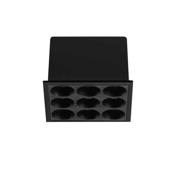LED Луна за вграждане LIKA FI SLIM SQUARE 10W 3000K NERO 369518 Ideal Lux | Osvetlenieto.bg