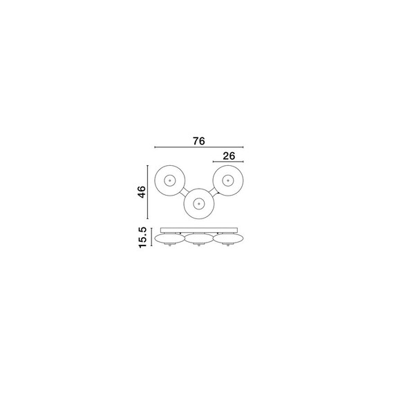LED Плафон BALLET 9416900 NovaLuce 24W 3000K Triac Dimmable | Osvetlenieto.bg