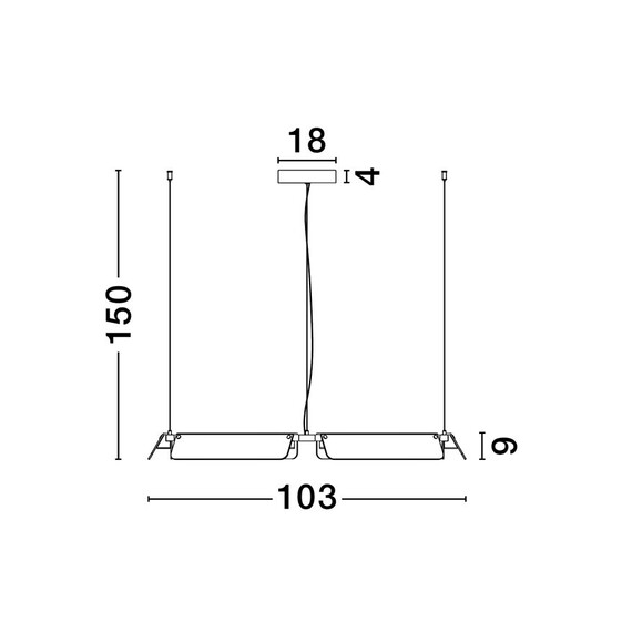 LED Полилей APNEA 9009131 NovaLuce 61W 3000K Triac Dimmable | Osvetlenieto.bg