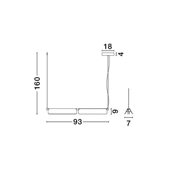 LED Полилей APNEA 9009133 NovaLuce 20W 3000K Triac Dimmable | Osvetlenieto.bg