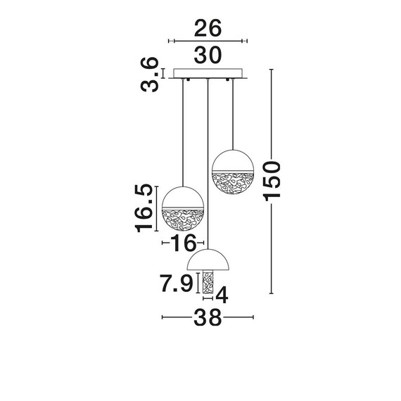 LED Полилей DORIN 9214172 NovaLuce 18W 3000K Triac Dimmable | Osvetlenieto.bg