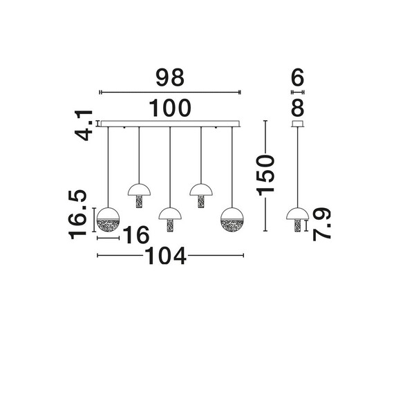 LED Полилей DORIN 9214177 NovaLuce 30W 2700K Triac Dimmable | Osvetlenieto.bg