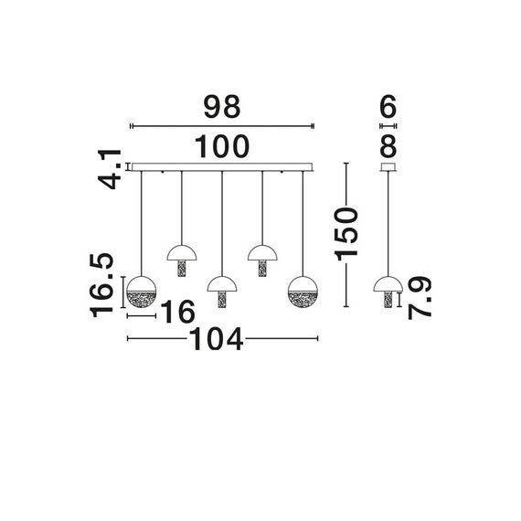 LED Полилей DORIN 9214190 NovaLuce 30W 3000K Triac Dimmable | Osvetlenieto.bg