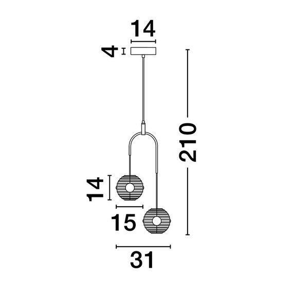 LED Полилей LAS 9009138 NovaLuce 20W 3000K | Osvetlenieto.bg