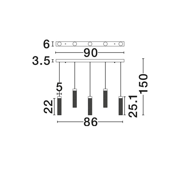 LED Полилей ZELON 9160202 NovaLuce 20W 3000K Triac Dimmable | Osvetlenieto.bg