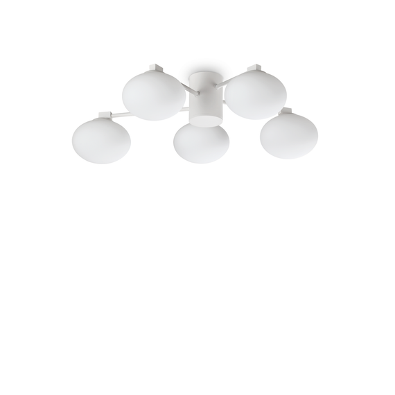 Плафон HERMES PL5 D60 BIANCO 322698 Ideal Lux 5xG9 | Osvetlenieto.bg
