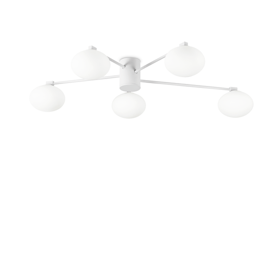 Плафон HERMES PL5 D90 BIANCO 316680 Ideal Lux 5xG9 | Osvetlenieto.bg