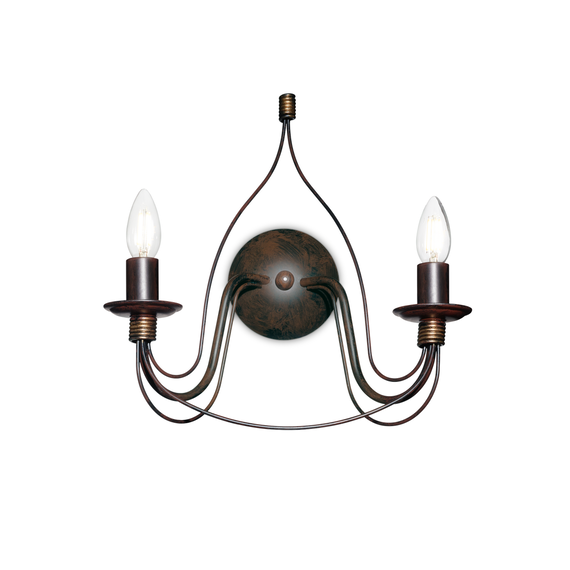 Аплик CORTE AP2 RUGGINE 057200 Ideal Lux 2xE14 | Osvetlenieto.bg