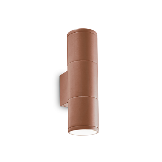 Фасаден аплик GUN AP2 SMALL COFFEE 163635 Ideal Lux 2xGU10 IP44 | Osvetlenieto.bg