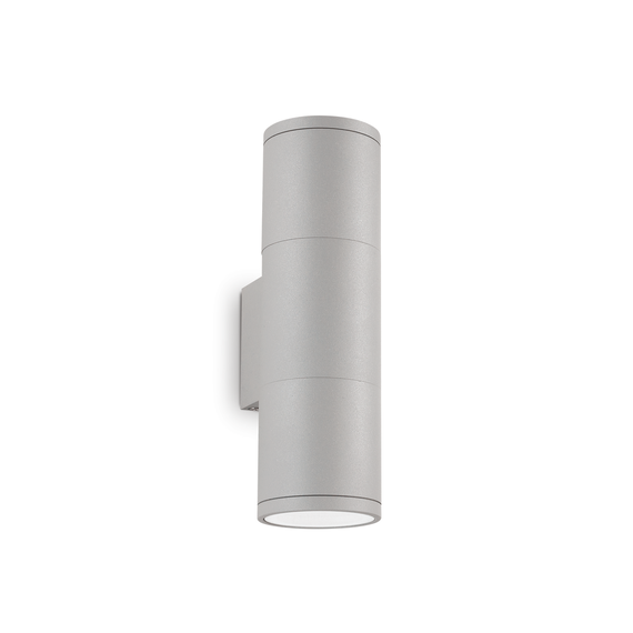 Фасаден аплик GUN AP2 SMALL GRIGIO 163628 Ideal Lux 2xGU10 IP44 | Osvetlenieto.bg