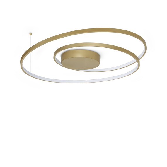 LED Плафон OZ PL D080 ON-OFF OTTONE 3000K 365060 Ideal Lux | Osvetlenieto.bg