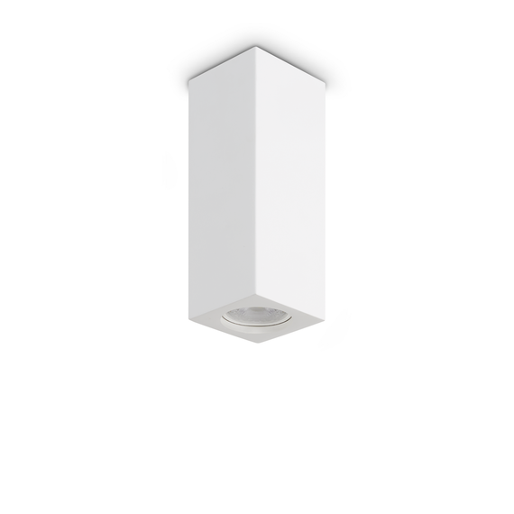 Луна за открит монтаж LOOK PL1 SQUARE D70 H200 GESSO 355764 Ideal Lux 1xGU10 | Osvetlenieto.bg