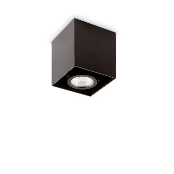 Луна за открит монтаж MOOD PL1 D09 SQUARE NERO 243948 Ideal Lux 1xGU10 | Osvetlenieto.bg