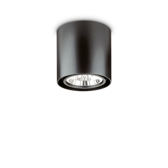Луна за открит монтаж MOOD PL1 D15 ROUND NERO 243450 Ideal Lux 1xGU10 | Osvetlenieto.bg