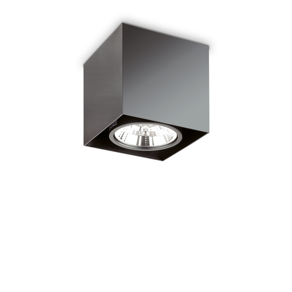 Луна за открит монтаж MOOD PL1 D15 SQUARE NERO 243931 Ideal Lux 1xGU10 | Osvetlenieto.bg