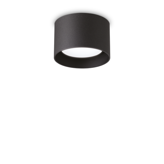 Луна за открит монтаж  SPIKE PL1 ROUND NERO 278704 Ideal Lux 1xGX53 | Osvetlenieto.bg