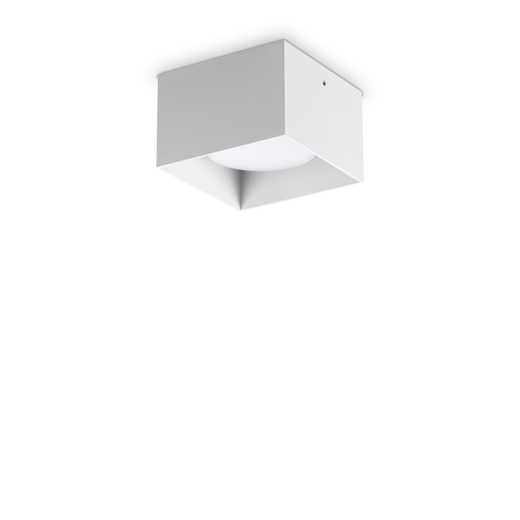 Луна за открит монтаж SPIKE PL1 SQUARE BIANCO 317489 Ideal Lux 1xGX53 | Osvetlenieto.bg