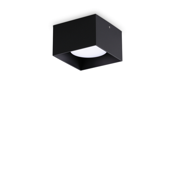 Луна за открит монтаж SPIKE PL1 SQUARE NERO 317496 Ideal Lux 1xGX53 | Osvetlenieto.bg