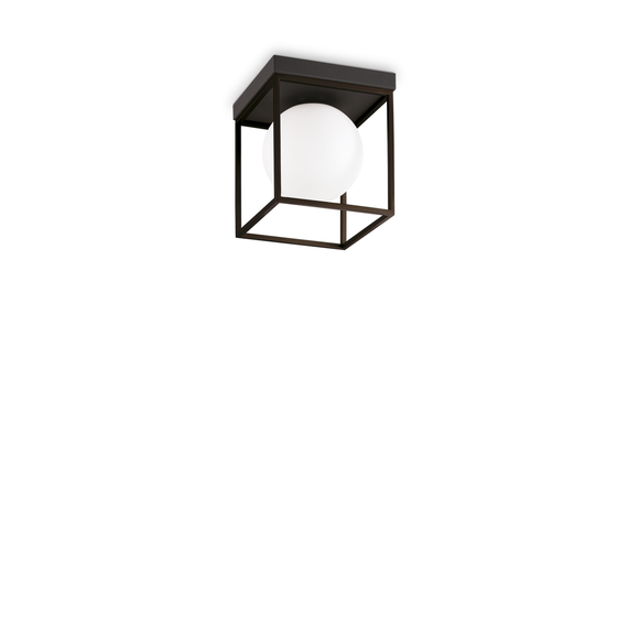 Плафон LINGOTTO PL1 NERO 327853 Ideal Lux 1xE14 | Osvetlenieto.bg