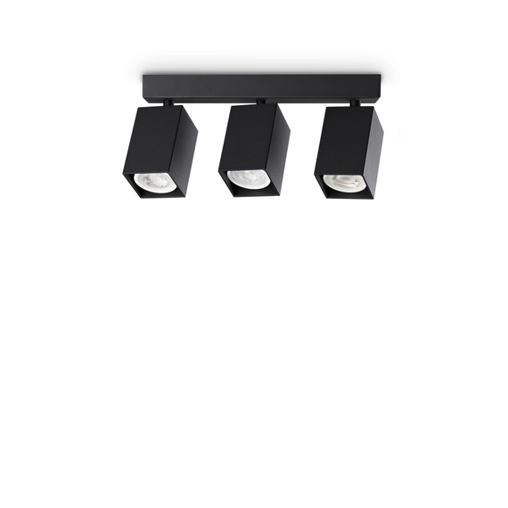 Спот DYNAMITE PL3 LINEAR SQUARE NERO 371276 Ideal Lux 3xGU10 | Osvetlenieto.bg