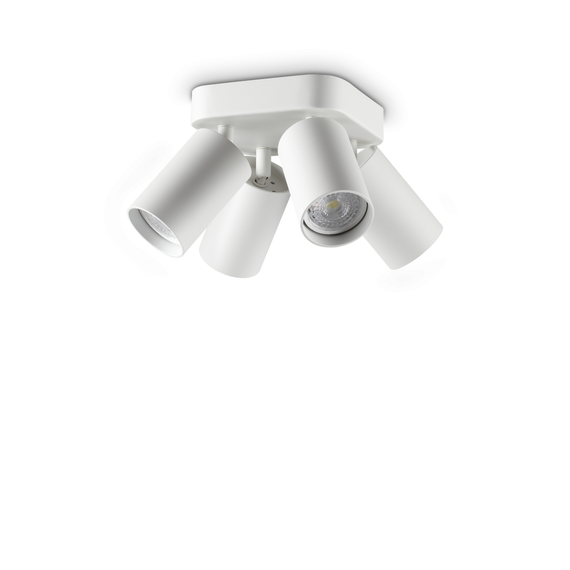 Спот DYNAMITE PL4 ROUND BIANCO 367439 Ideal Lux 4xGU10 | Osvetlenieto.bg