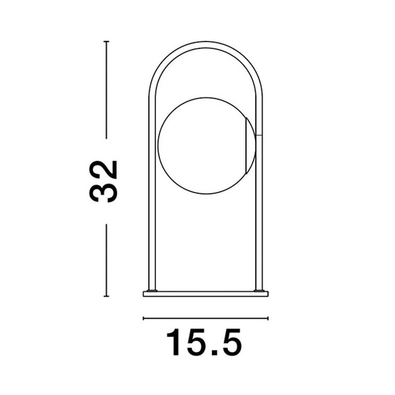 LED Настолна лампа HOOK 9695225 NovaLuce 5W 3000K | Osvetlenieto.bg