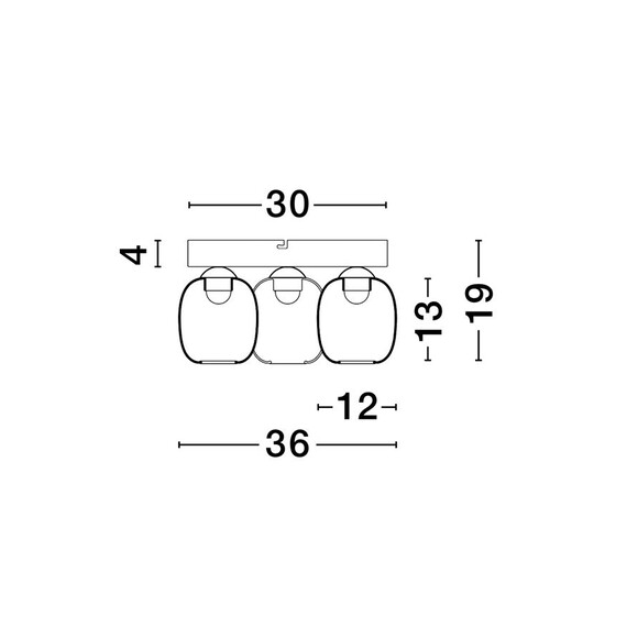 LED Плафон KITA 9236209 NovaLuce 16W 3000K Triac Dimmable | Osvetlenieto.bg