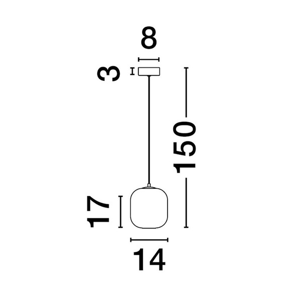 LED Полилей AELIA 9009140 NovaLuce 3W 3000K | Osvetlenieto.bg