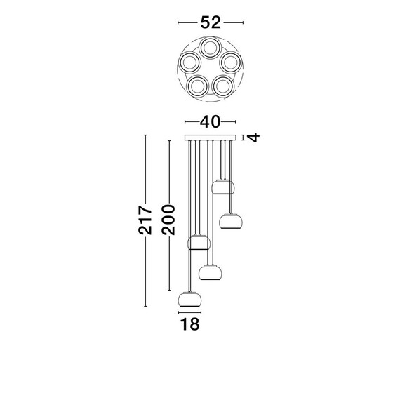 LED Полилей BIOS 9416956 NovaLuce 41W 3000K Triac Dimmable | Osvetlenieto.bg