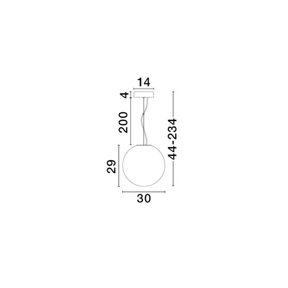 LED Полилей BOLITA 9204026 NovaLuce 9W 3000K Triac Dimmable | Osvetlenieto.bg